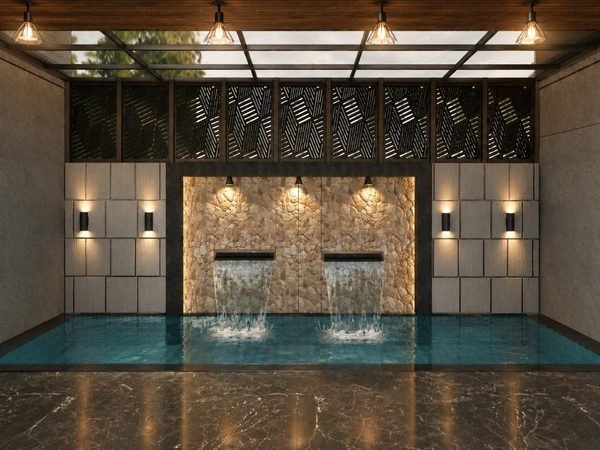 Courtyard water feature